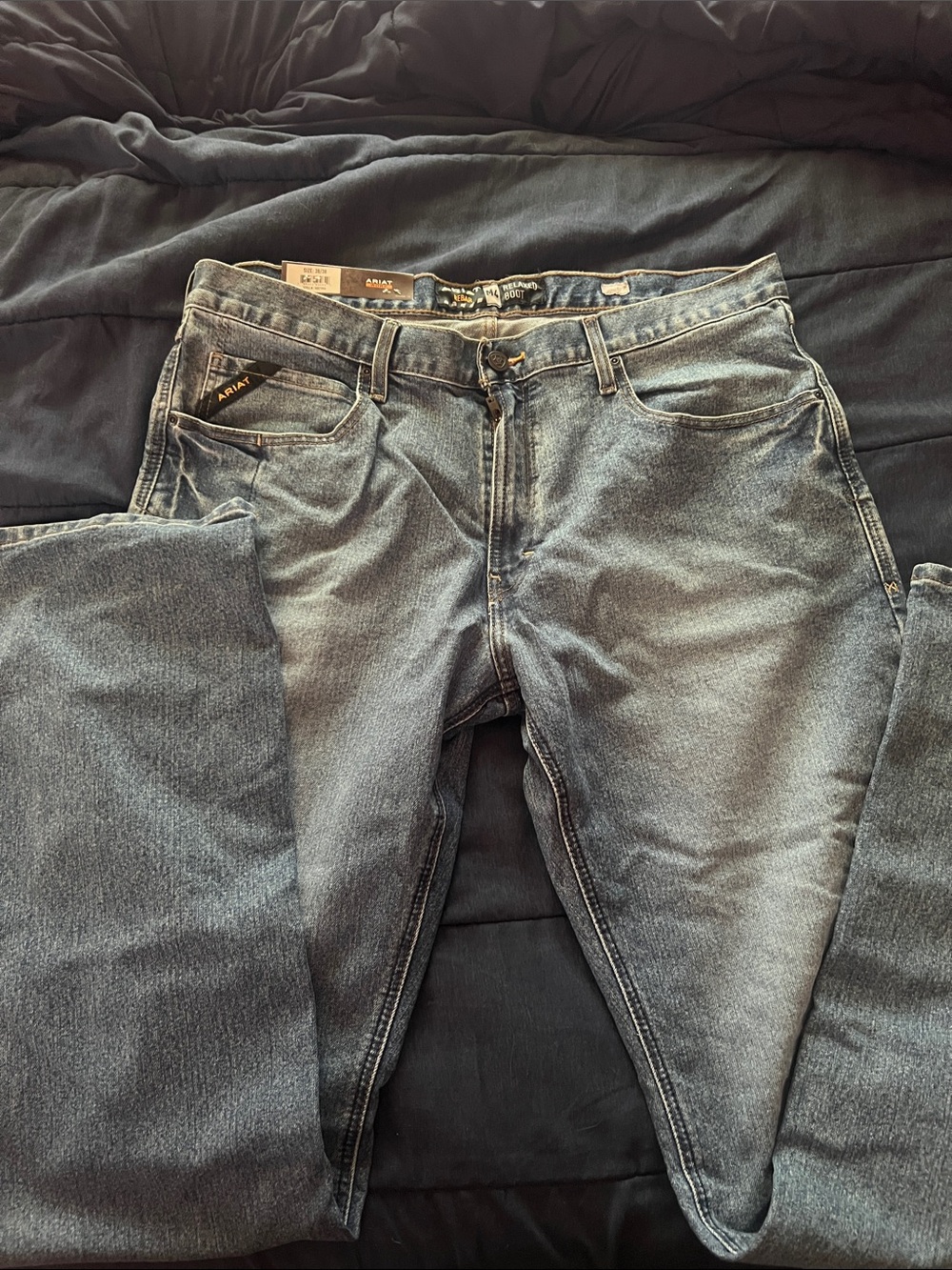 Ariat Men's relaxed bootcut Faded Blue Jeans